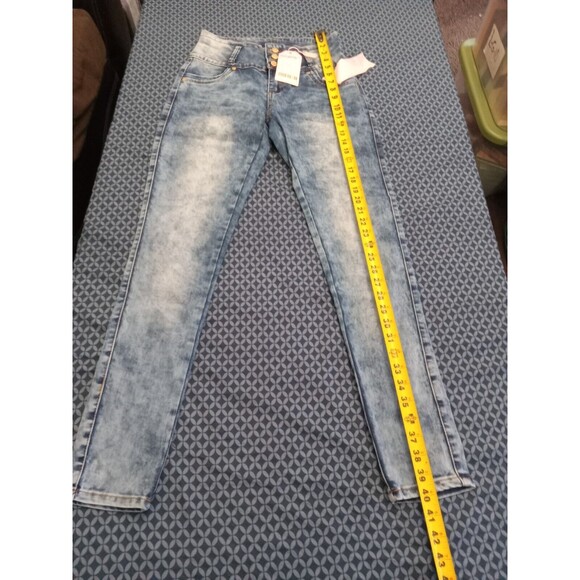 WAIST 29 SIZE 11 SKINNY JEANS STRETCH DENIM PUSH UP ACID 11-4 CUTIE 1409 SZ11 - Picture 8 of 11